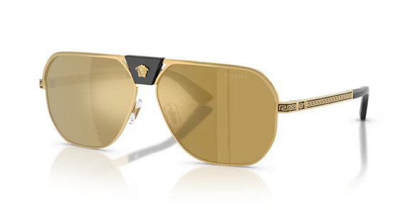 VERSACE GOLD W BROWN MIRROR GOLD - SUNGLASS VERSACE  - 229410025A