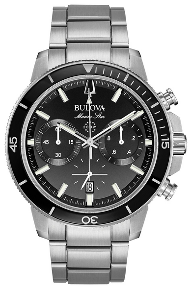BULOVA MARINE STAR SS BLACK - ACCESSORIES WATCH BULOVA - 96B272