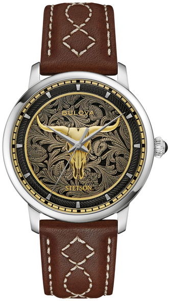 BULOVA LONGHORN STETSON LEATHER - ACCESSORIES WATCH BULOVA - 96A334
