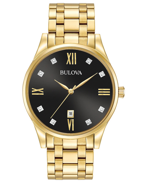 BULOVA CLASSIC DIAMOND BLACK GOLD - ACCESSORIES WATCH BULOVA - 97D108