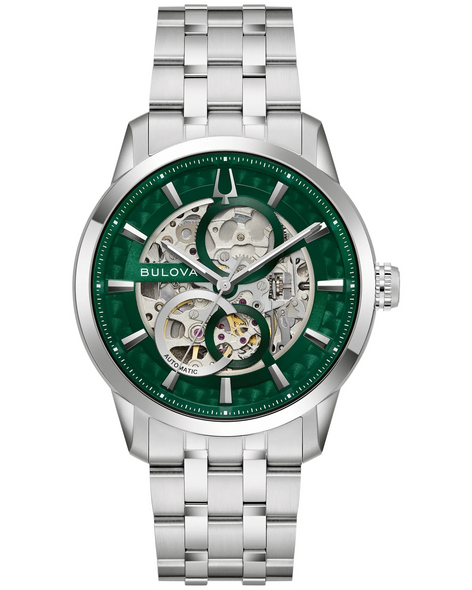 BULOVA SUTTON AUTOMATIC GREEN - ACCESSORIES WATCH BULOVA - 96A329