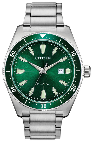 CITIZEN BRYCEN SILVER GREEN - ACCESSORIES WATCH CITIZEN - AW1598-70X