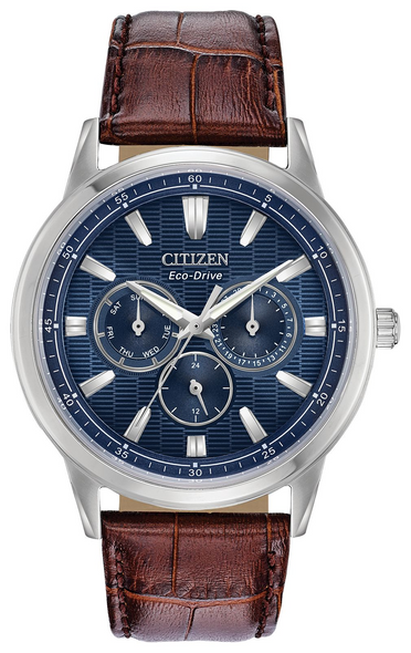 CITIZEN CORSO LEATHER BLUE - ACCESSORIES WATCH CITIZEN - BU2070-12L