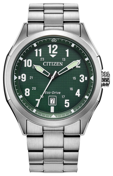 CITIZEN TERRA FORCE SILVER GREEN - ACCESSORIES WATCH CITIZEN - AW1890-51X