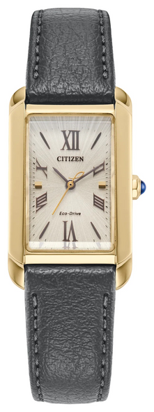 CITIZEN L BIANCA GOLD LEATHER SAPHIRE - ACCESSORIES WATCH CITIZEN - EW5622-09P