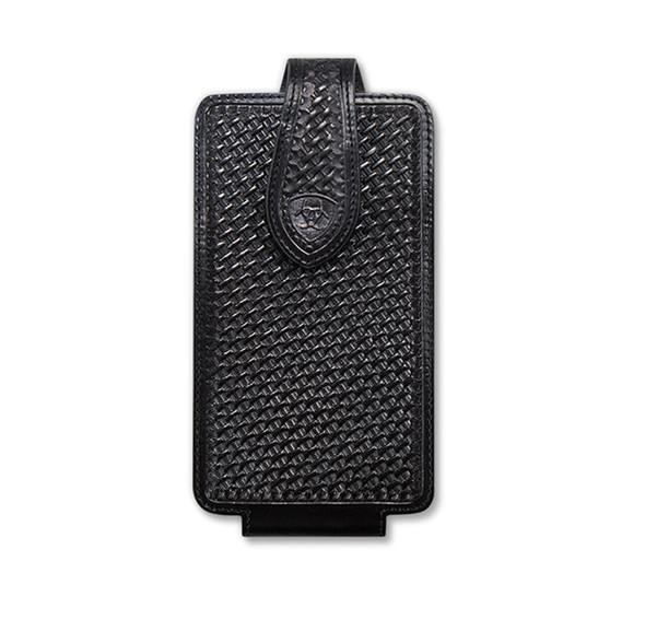 ARIAT CELL CASE BASKET WEAVE BLACK - ACC CELL PHONE CASE  - A0604601