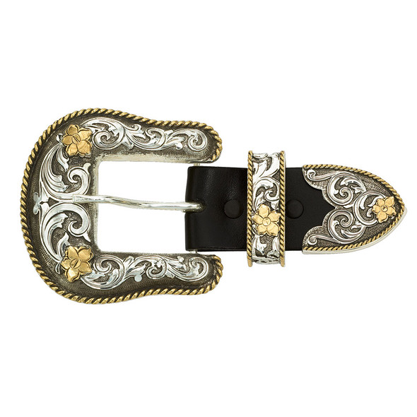 MONTANA SILVERSMITHS FILIGREE 3 PIECE BUCKLE SET - ACC BUCKLE  - 61565