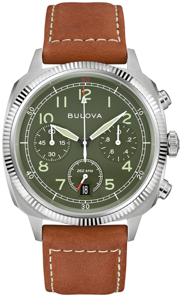 BULOVA MILIITARY LEATHER GREEN - ACCESSORIES WATCH BULOVA - 96B482