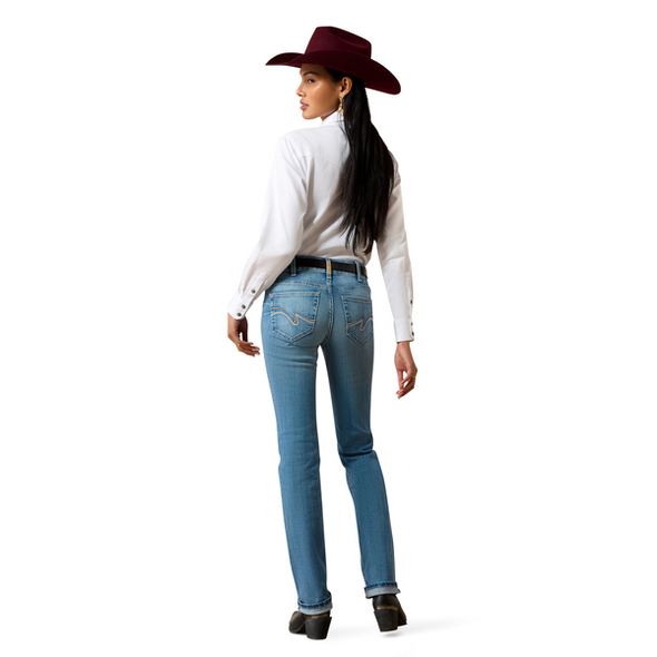ARIAT PERFECT RISE REYA STRAIGHT LEG - LADIES JEANS  - 10079095