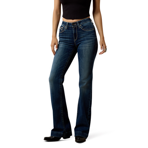 ARIAT HIGH RISE TERESA SLIM TROUSER - LADIES JEANS  - 10079240