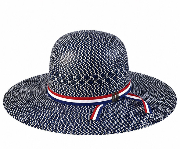 AMERICAN HAT COMPANY NAVY OPEN CROWN 41/4" BRIM - HAT STRAWS  - 2020S