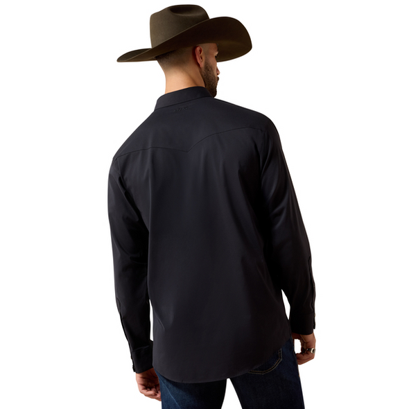 ARIAT EVERTYTHING  BLACK SNAP - MENS SHIRT  - 10079802