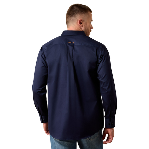 ARIAT SOLID TWILL CLASSIC NAVY FIT - MENS SHIRT  - 10079252