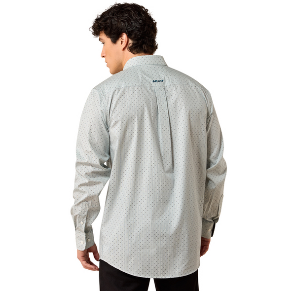 ARIAT WF BRYTON OFF WHITE MULTI DOT - MENS SHIRT  - 10079263