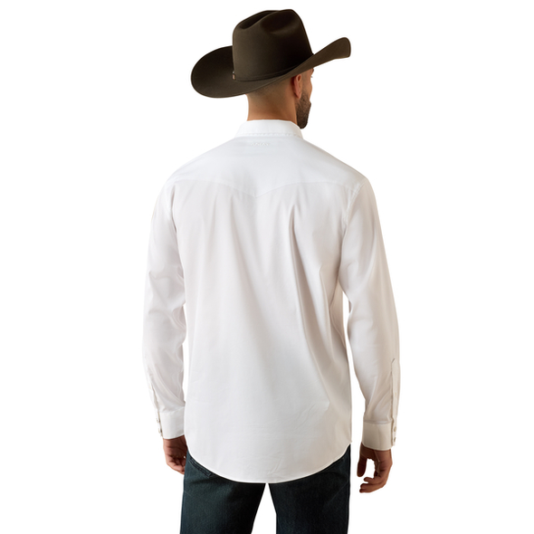 ARIAT EVERYTHING WHITE CLASSIC SNAP - MENS SHIRT  - 10079771