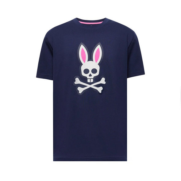 PSYCHO BUNNY REX GRAPHIC TEE-EVENING BLUE - MENS TEE  - MT0200324-402