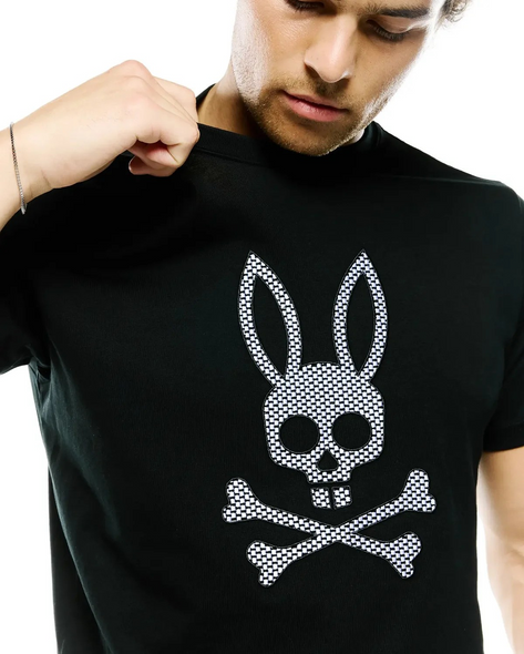 PSYCHO BUNNY STAN GRAPHIC TEE-BLACK 2 - MENS TEE  - MT0200369-002