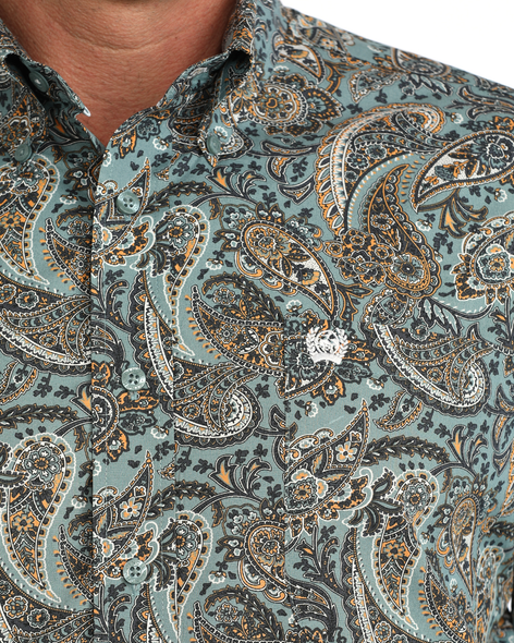 CINCH BLUE PAISLEY PRINT - MENS SHIRT  - MTW1106134