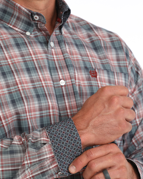 CINCH BLUE PLAID CLASSIC FIT - MENS SHIRT  - MTW1106138