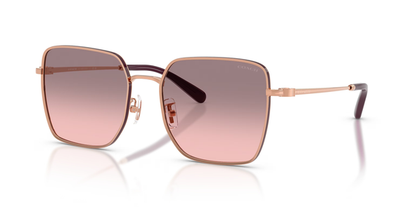 COACH CBZ51 SHINY ROSE GOLD / BORDEA - SUNGLASS COACH  - 7184D947813