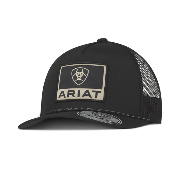 ARIAT SQUARE ARIAT PATCH BLACK - HATS CAP  - A300092501