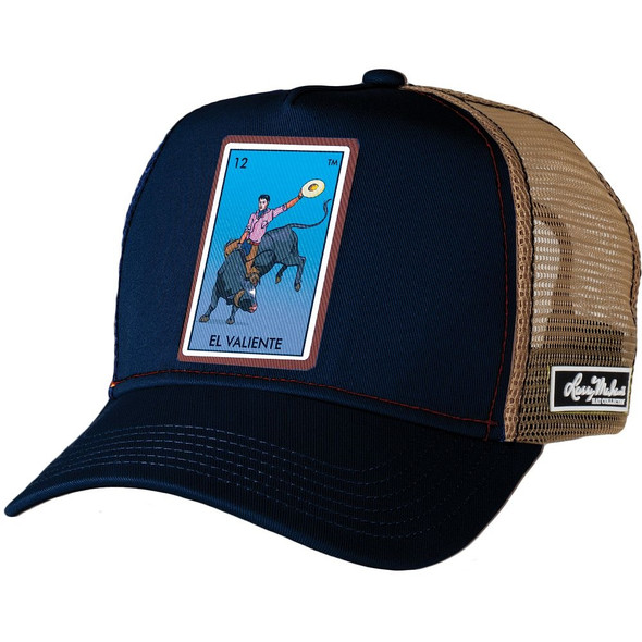 LARRY MAHAN DENIM EL VALIENTE LOTERIA CARD - HATS CAP  - MCBCELVA