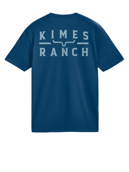 KIMES RANCH BACK BRANDED COOL BLUE - MENS TEE  - MSH0000250-BL060