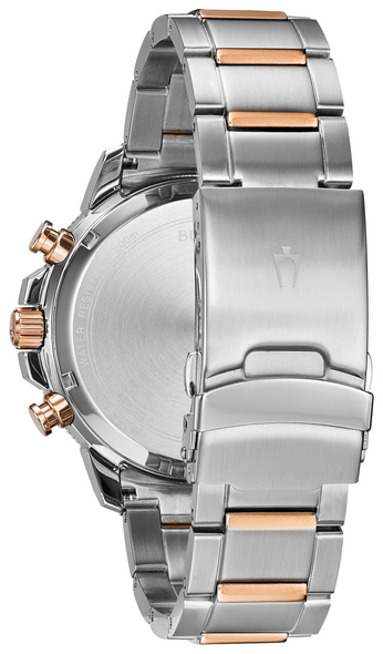 BULOVA MARINE STAR SILVER ROSE GOLD B - ACCESSORIES WATCH BULOVA - 98B301