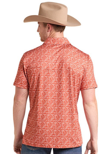 ROCK & ROLL COLLEGE GAME DAY BURNT ORANGE - MENS POLO  - BM51T09943