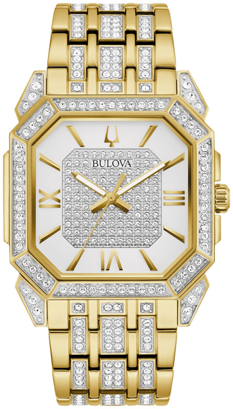 BULOVA OCTAVA CRYSTAL GOLD SILVER - ACCESSORIES WATCH BULOVA - 98A295