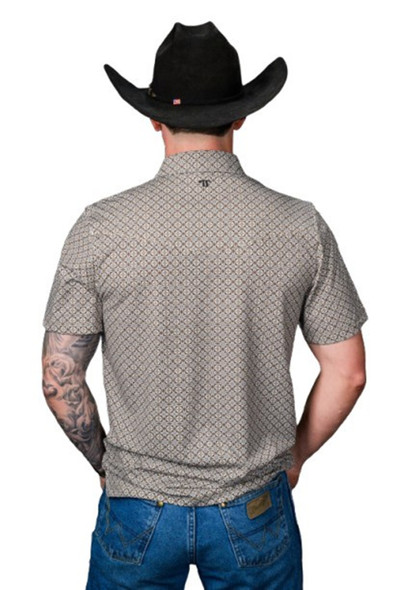 FERREL THE ARCHER BROWN PEARL SNAP - MENS POLO  - FP1026131