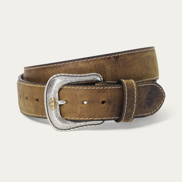 STETSON CONTRAST STITCH TABACCO - ACCESSORIES BELT MEN - 9929500-801