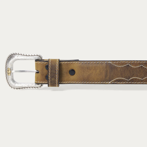 STETSON CONTRAST STITCH TABACCO - ACCESSORIES BELT MEN - 9929500-801