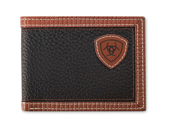 ARIAT BIFOLD SHIELD PATCH BROWN - ACCESSORIES WALLET  - A3569302