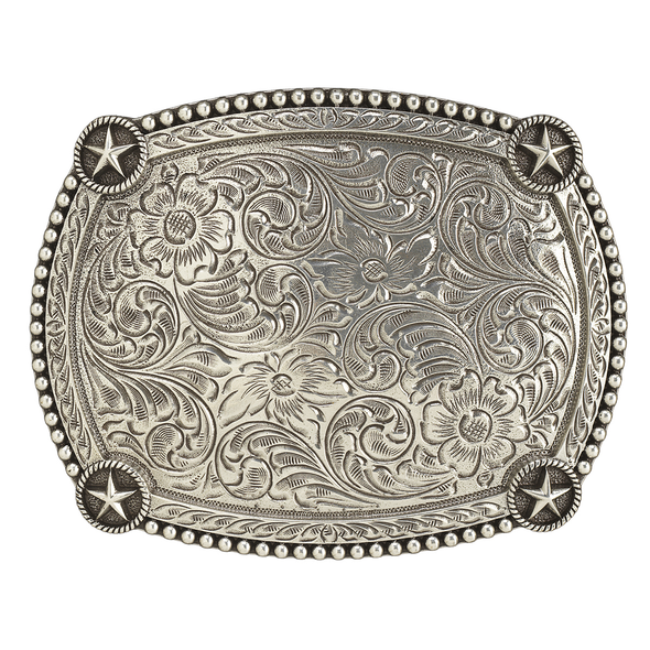 ARIAT BEADED EDGE STAR CORNERS - ACC BUCKLE  - A37069