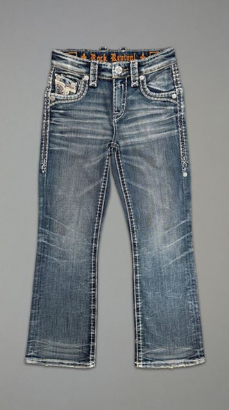 ROCK REVIVAL KNOX B202 YOUTH BOOT - KIDS BOYS JEANS - RB5801B202R