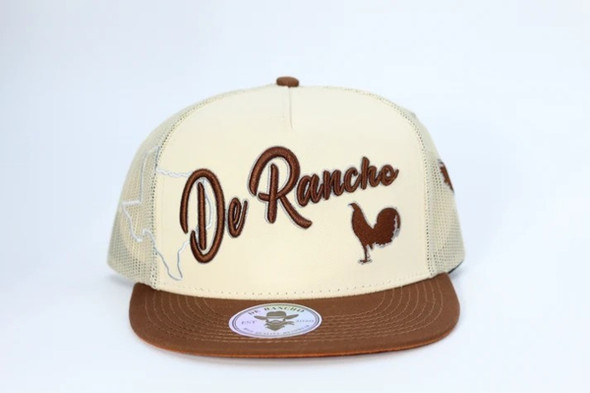 DE RANCHO TEXAS ROOSTER CREAM/BROWN - HATS CAP  - TEXAS ROOSTER