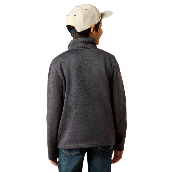 ARIAT CALDWELL 1/4 ZIP IRON GATE - KIDS BOYS SWEATER - 10079335
