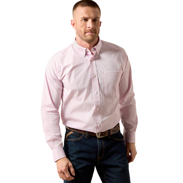 ARIAT WF WYLE LILAC SNOW PAISLEY - MENS SHIRT  - 10079360