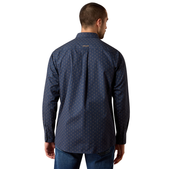 ARIAT CANYON BLUE NIGHT FOULARD - MENS SHIRT  - 10079533