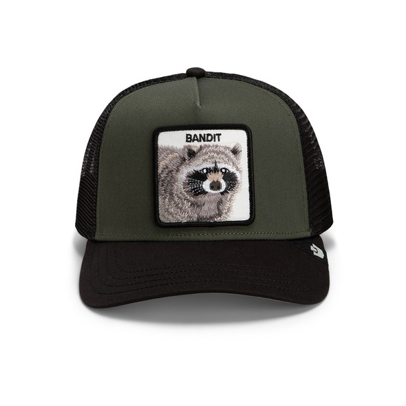 GOORIN BROS BANDIT TRUCKER OLIVE GREEN - HATS CAP  - 101-2453-PAL01