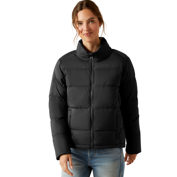 ARIAT ULTRAPUFF DOWN BLACK JACKET - LADIES JACKET  - 10065822