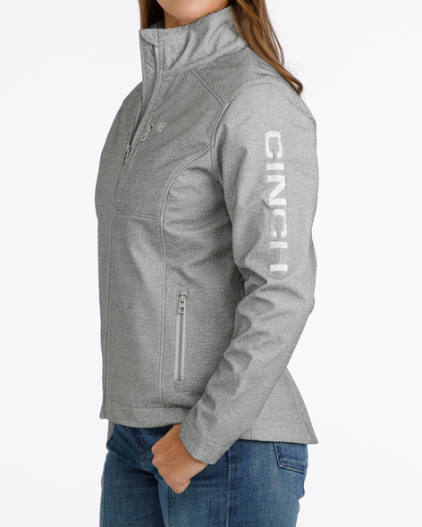 CINCH GREY TEXTURED SOFTSHELL - LADIES JACKET  - MAJ9856008
