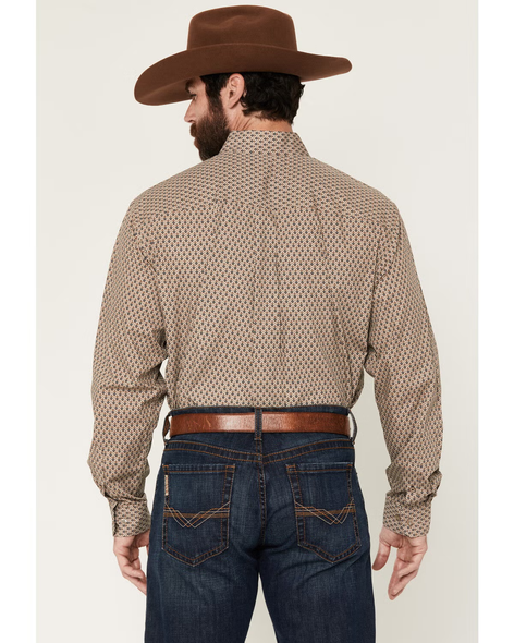 CINCH KHAKI GEOMETRIC PRINT - MENS SHIRT  - MTW1106146