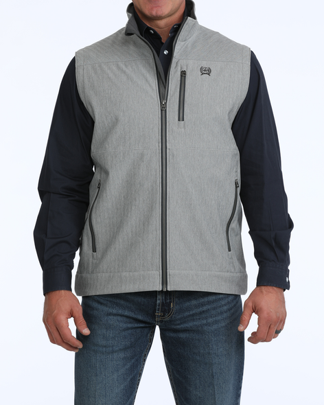 CINCH GREY LOGO BONDED VEST - MEN VESTS  - MWV1515031