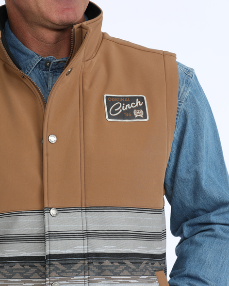 CINCH BROWN SOUTHWEST BONDED LINED - MEN VESTS  - MWV1950001