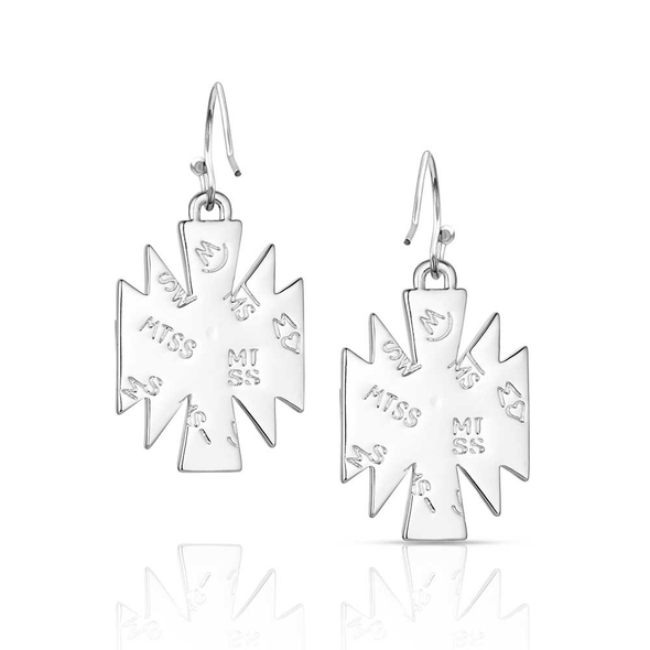 MONTANA SILVERSMITHS SOUTHWESTERN SUN TURQUOISE - ACCESSORIES JEWELRY EARRINGS - ER6603