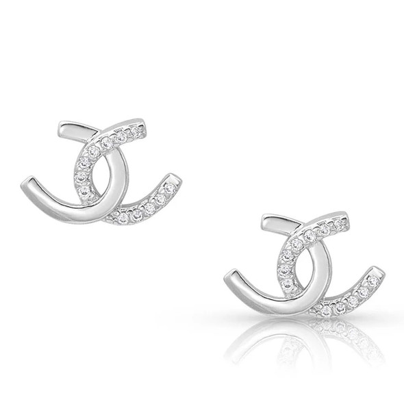 MONTANA SILVERSMITHS HORSESHOE HAPPINESS POST - ACCESSORIES JEWELRY EARRINGS - ER4505