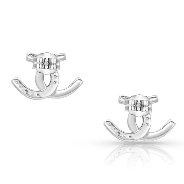 MONTANA SILVERSMITHS HORSESHOE HAPPINESS POST - ACCESSORIES JEWELRY EARRINGS - ER4505