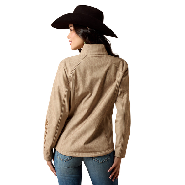 ARIAT FADED LEOPARD LOGO SOFTSHELL - LADIES JACKET  - 10079888